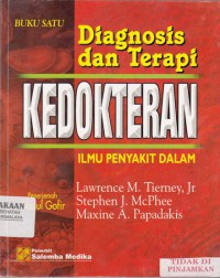 Diagnosis dan terapi kedokteran ilmu penyakit dalam