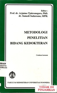 Metodologi penelitian bidang kedokteran