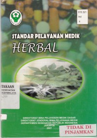 Standar Pelayanan Medik Herbal