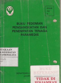 Buku pedoman pengangkatan dan penepatan tenaga paramedis