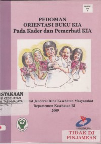 Pedoman Orientasi Buku KIA pada Kader dan Pemerhati KIA