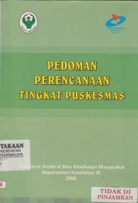 Pedoman perencanaan tingkat puskesmas