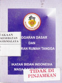 Anggaran Dasar dan Anggaran Rumah Tangga IBI Masa Bakti 2003-2008