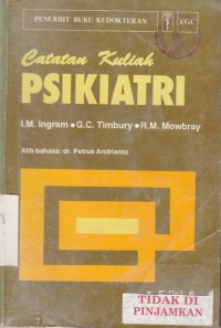 Catatan Kuliah PSIKIATRI