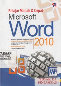 Belajar Mudah & Cepat Microsoft Word 2010