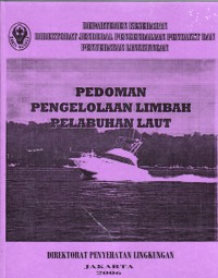 Pedoman pengelolaan limbah pelabuhan laut