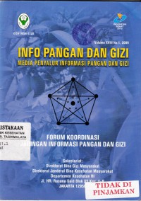 Info pangan dan gizi: media penyalur informasi pangan dan gizi