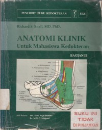 ANATOMI KLINIK untuk mahasiswa kedokteran Bag.II