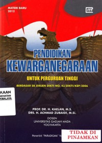 Pendidikan kewarganegaraan untuk perguruan tinggi (2012)