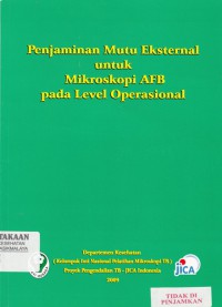 Penjaminan mutu eksternal untuk mikroskopi AFB pada level operasional