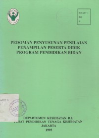 Pedoman Penyusunan Penilaian Penampilan Peserta Didik Program Pendidikan Bidan