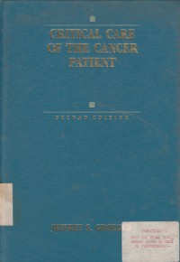 Critical Care of The Cancer Patient