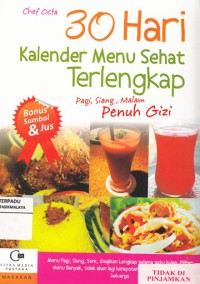 30 Hari Kalender Menu Sehat Terlengkap