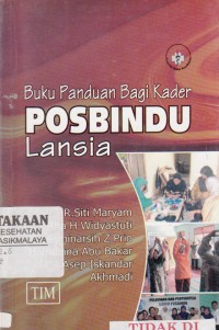 Buku Panduan Bagi Kader POSBINDU Lansia