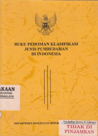 Buku Pedoman Klasifikasi Jenis Pembedahan di Indonesia